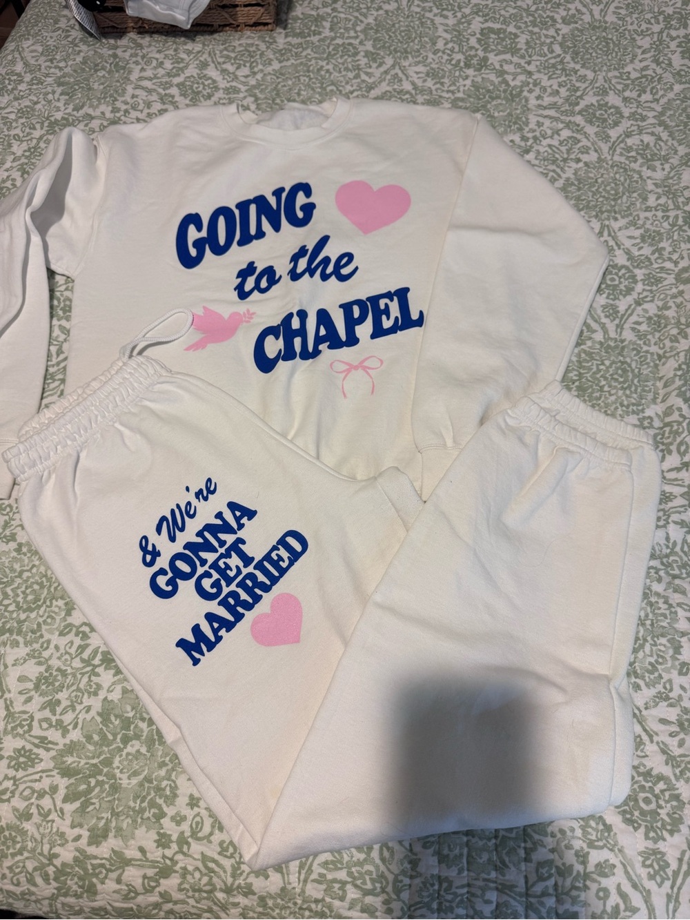 Women’s Matching “Going to the Chapel” sweat set